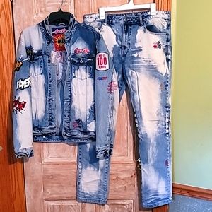 Born Fly jean jacket and pants